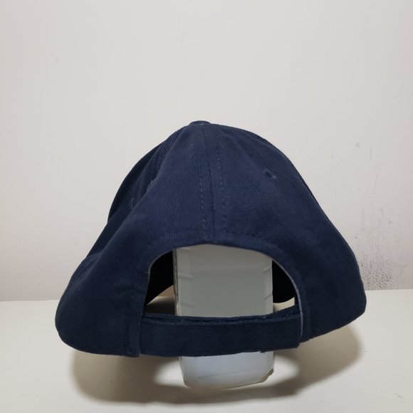 Auburn Tigers Hat Cap Strap Back Blue Russell Athletics Alt Eyes Logo NCAA - Picture 6 of 11